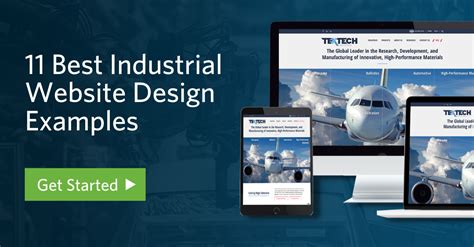 industrial website design examples